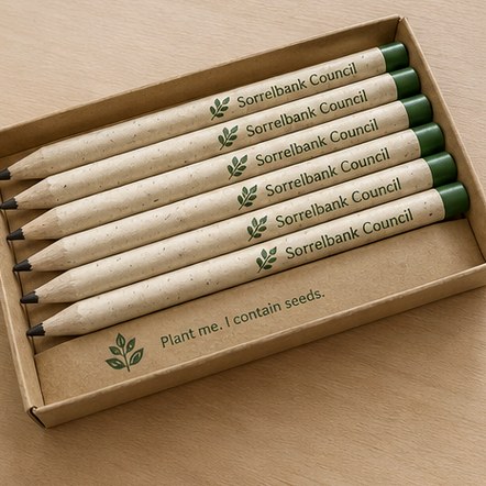 Customized pencils for sustainability programmes
